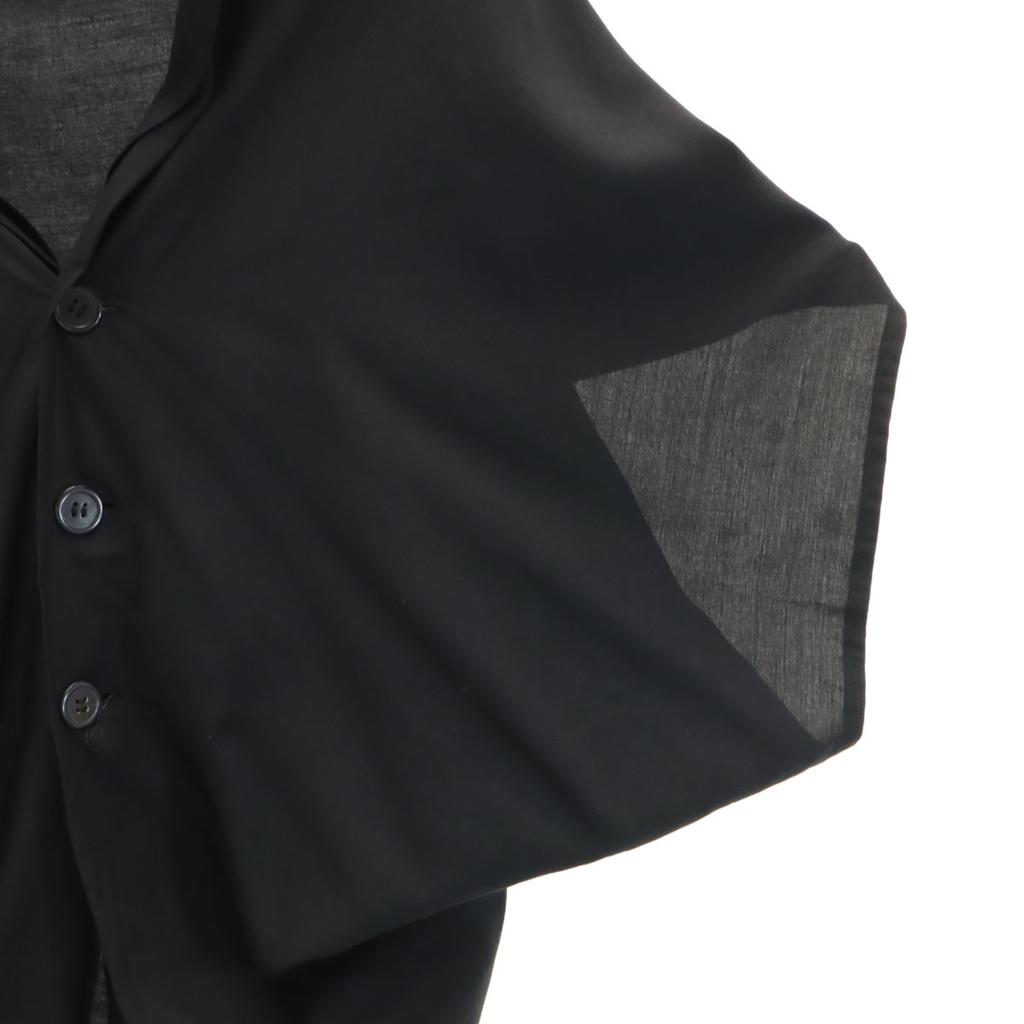 Y's Made In Japan No Sleeve Shirt 3 Black Youji Yamamoto Women Used