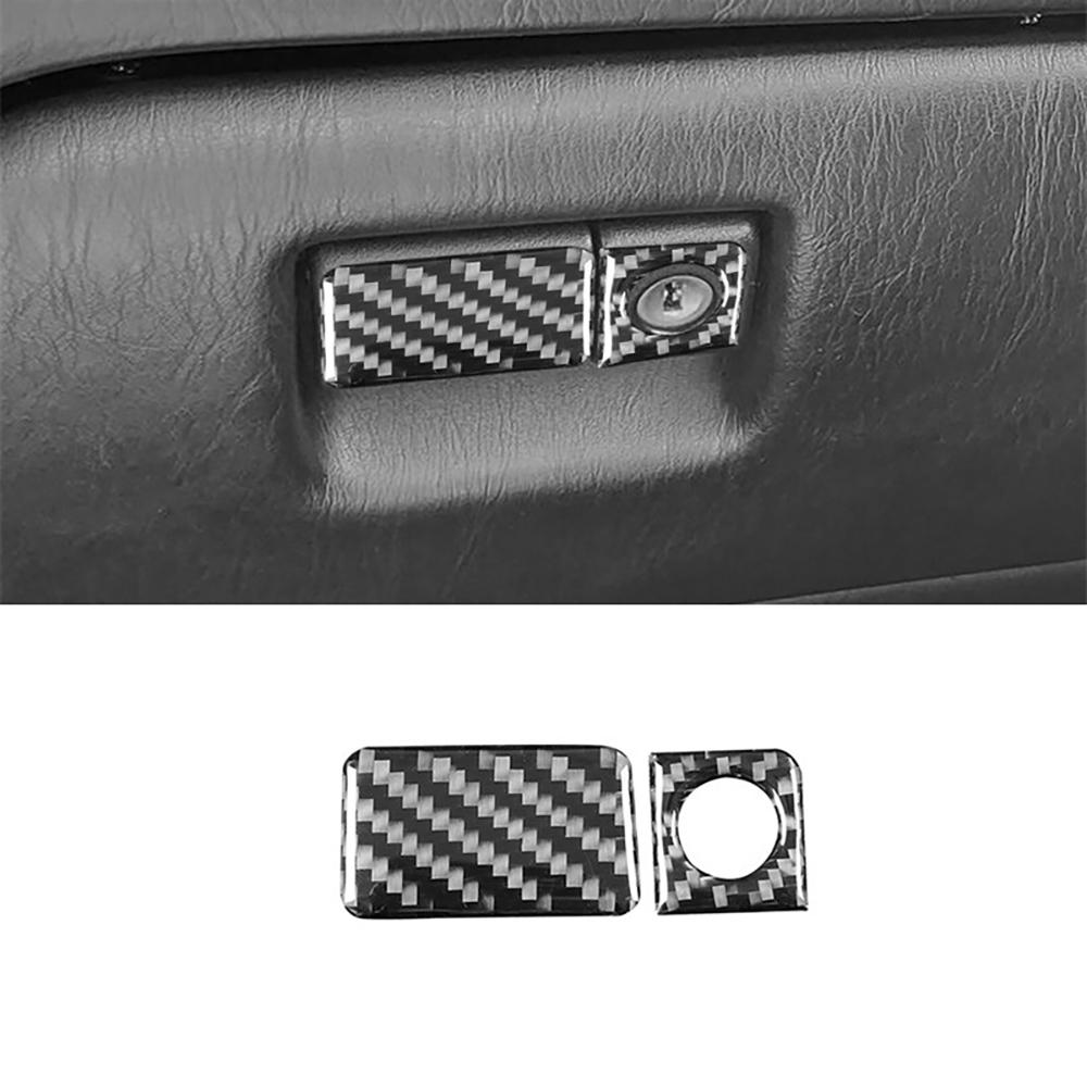 Carbon Fiber Style Interior Sticker for Lexus GS 1998-2005 Front Passenger Toolbox Switch Cover