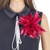 1PC Dual-Use Flower Corsage Goose Feather Women Brooch Pin Hair Clip Headwear Accessories