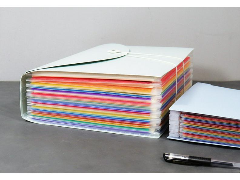 Портативная многослойная папка-гармошка формата А4 - Большая вместимость для офиса и студентов