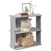 VidaXL 3-Tier Bookcase Sonoma Grey 60x30x60cm Engineered Wood, Shelf, Bookshelf, Storage Shelf, 860252