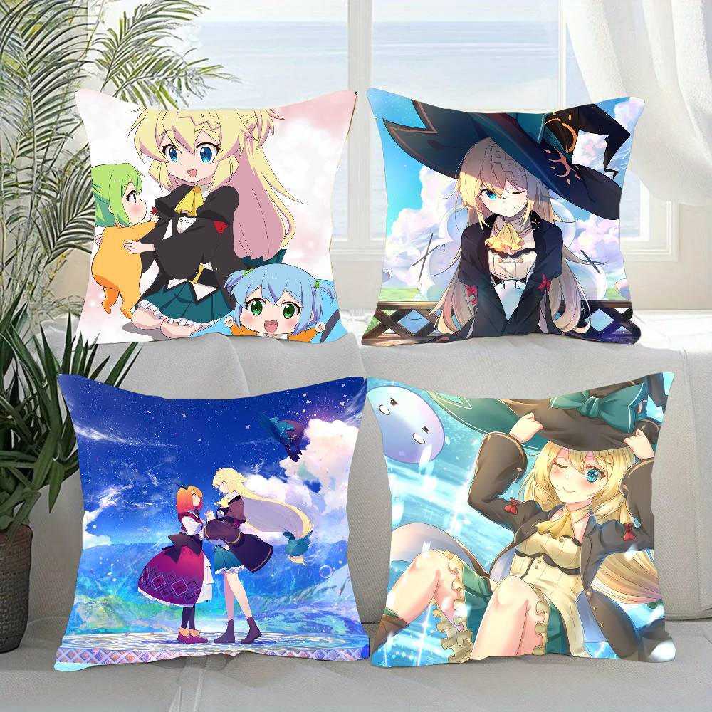 Я убивал слизней 300 лет и прокачал свой уровень Чехол для подушки Аниме Чехол для диванной подушки Декор комнаты Дома