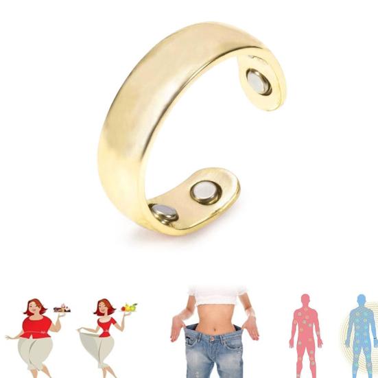 4Pcs Magnetic Therapy Rings Ultralight Comfort Fit Arthritis Pain Relief Stop Snoring Calming Ring for Women Men