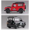 Масштаб 1/32 Land Rover Defender 110 литой автомобиль Land Defender 110 Rover Fire металлическая модель со светом и звуком инерционный автомобиль коллекция игрушек из сплава