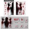 Ghost Claws Scary Ghost Window Sticker Spooky Party Door Stickers  Party Supplies