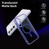 Магнитный чехол для телефона Samsung Galaxy A35 5G, TPU рамка, прозрачная поликарбонатная задняя крышка
