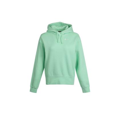 Спортивная одежда, флисовый пуловер с капюшоном, женские топы, зеленый CZ2591-390