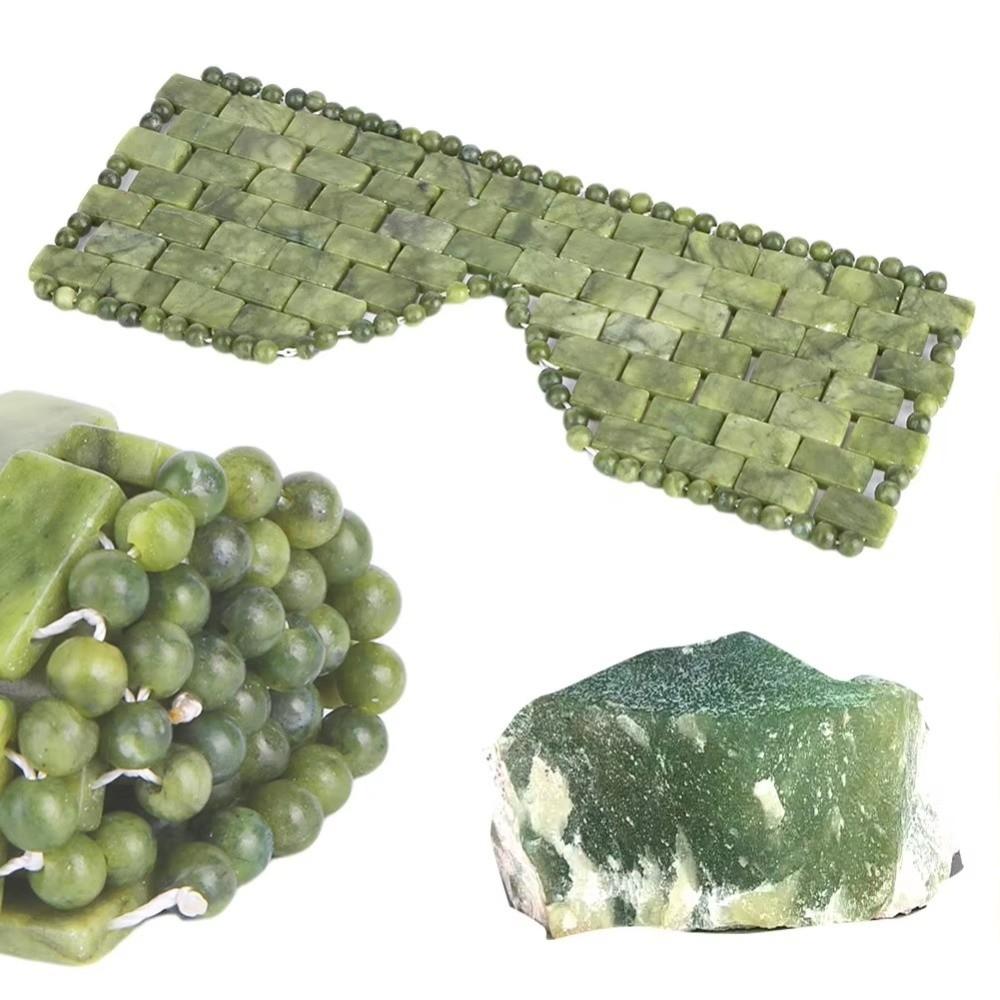 Eye Massager Jade Eye Mask Facial SPA Facial Cooling Mask Gift Sleeping Eye Mask  Eye Relax