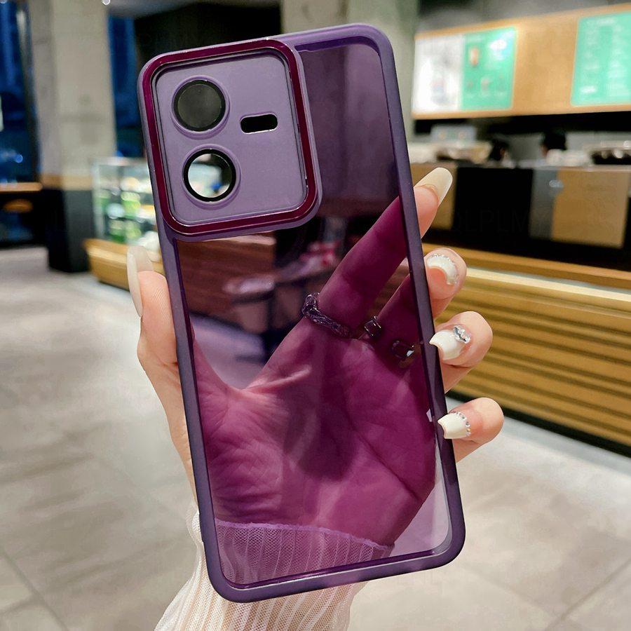 Прозрачный чехол для телефона Vivo Y21D V60 Lite Y04 Y29 Y38 V40 V29 V30 Y35 Y33S Y27 Y18 Y31 Y19S V29E Y53S Y28 Y21S Защитная пленка-крышка для объектива камеры