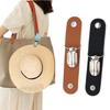Multipurpose PU Leather Travel Hat Clip for Outdoor Backpack & Luggage