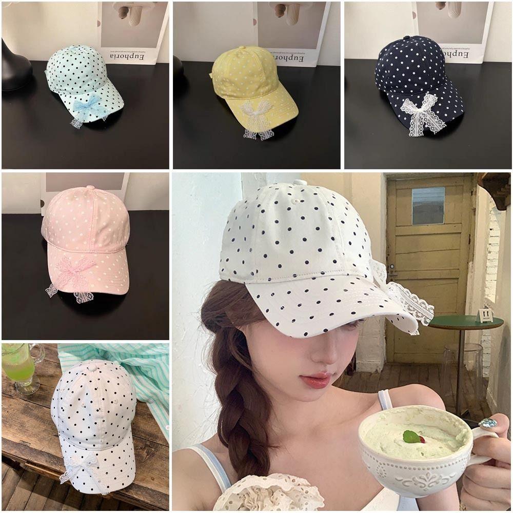 Polka Dot Baseball Cap Anti-Sun Hip Hop Caps Fashion Y2k Caps