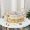 Woven Storage Basket Handmade Paper Rope Basket Storage Bin Woven Organiser Box For Living Room Entryway Bedroom Dresser