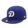 [New Era] Cap 59FIFTY MLB LA Dark Royal 7 5950 LOSDOD D DROY WHI 25J