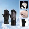 Велоперчатки Уличные Зимние Хлопковые Перчатки Теплые и Защищающие от Холода Перчатки Велосипедные Водонепроницаемые Утепленные Флисом Лыжные Перчатки