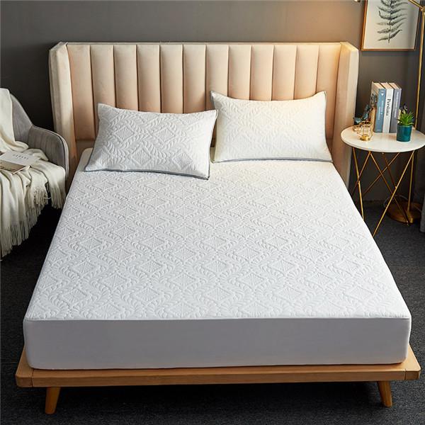 Супер водонепроницаемое покрывало на простыне с тиснением, стеганый защитный чехол для матраса, домашний роскошный декор 160 см (Нет наволочки)