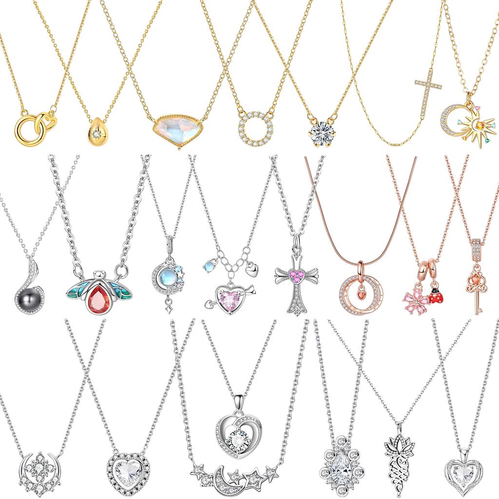 Роскошное оригинальное медное ожерелье с подвеской в виде стрекозы и бабочки, светлячка, звезды, луны, сердца, с цепочкой-звеньями для женщин, ювелирный подарок