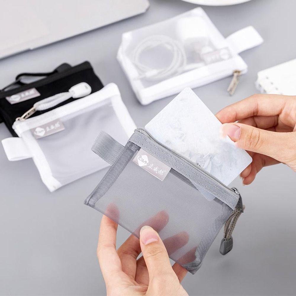 Lightweight Mini Zipper Coin Purse Large Capacity Cosmetic Bag Fashion Key Bags