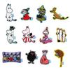 Bandai Namco Nui Moomin Plush Pin Box, 12 Assorted Designs (Product Code: 2593633) - Size: Approx. 90mm H (Sold Individually) - Designs Cannot Be