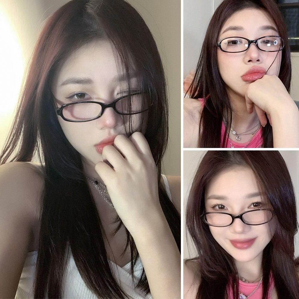 Anti Radiation Y2K Glasses Eye Protection Frame Eyewear Vintage Optical Spectacle Eyeglass Office