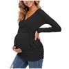 Women's Maternity Long Sleeve V-neck Shirts  Tops For Breastfeeding