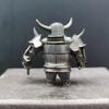 Статуэтка Воин-Робот Череп из Латуни Модель Солдата Миниатюрные Фигурки Детали Настольной Игры Украшение для Автомобиля Подарок