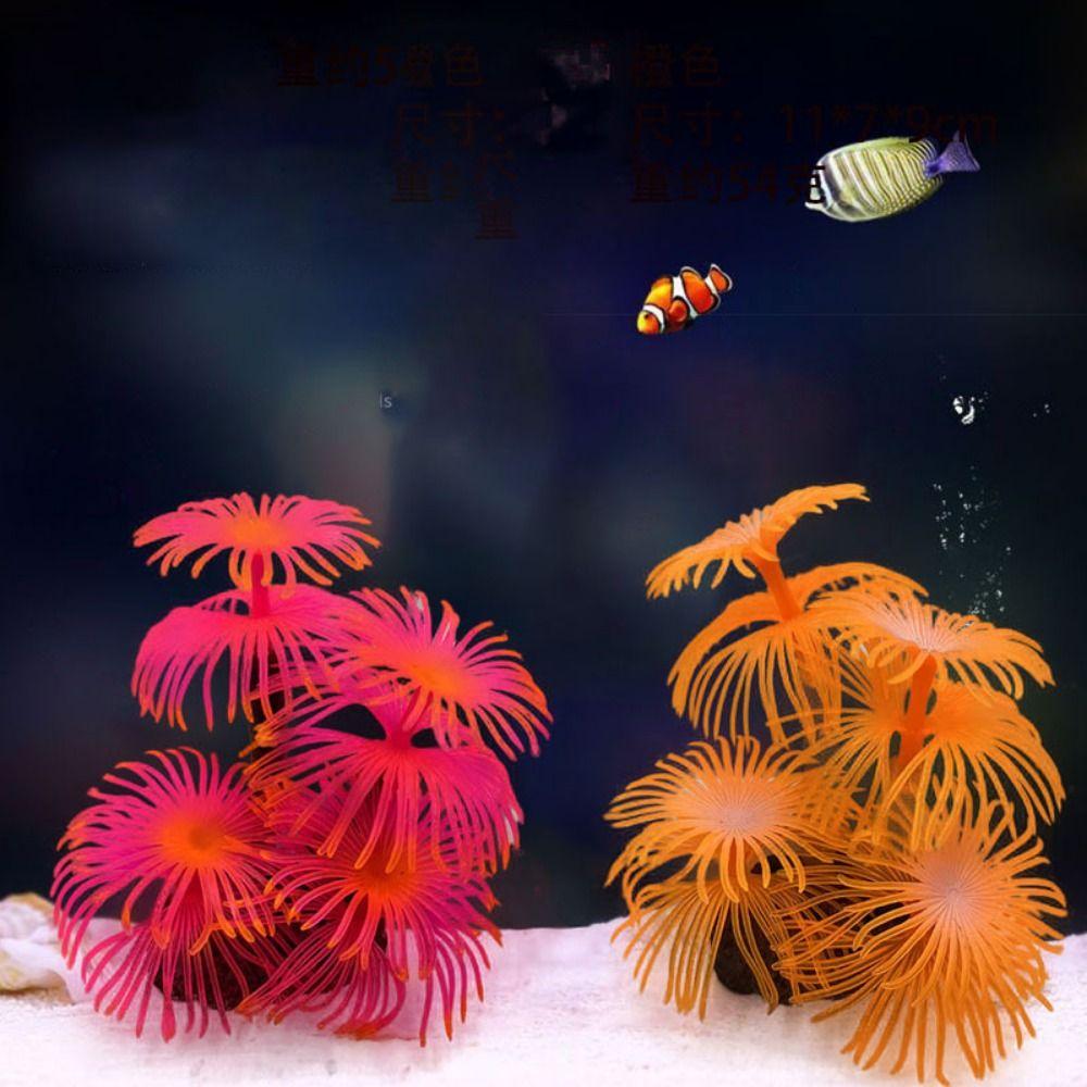 Simulation Artificial Coral Decorative Simulation Silicone Coral Fake Underwater Coral  Fish Tank