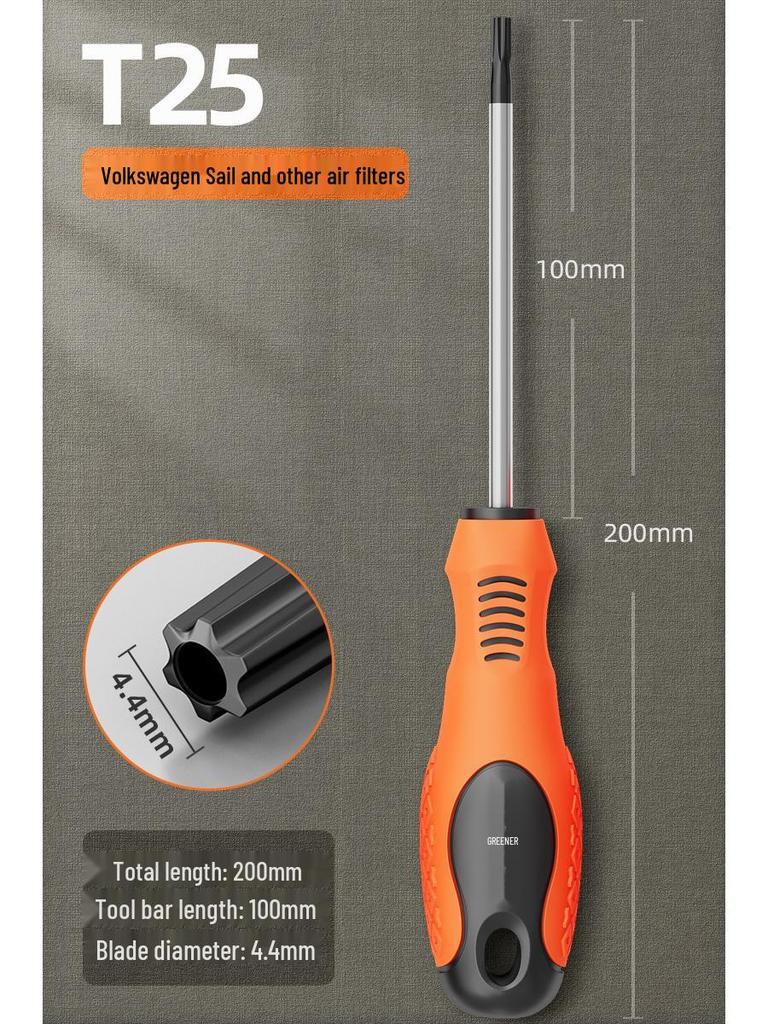 Green Forest Magnetic Hex & Mi Word Screwdriver Set: T8, T15, T20, T25, T30