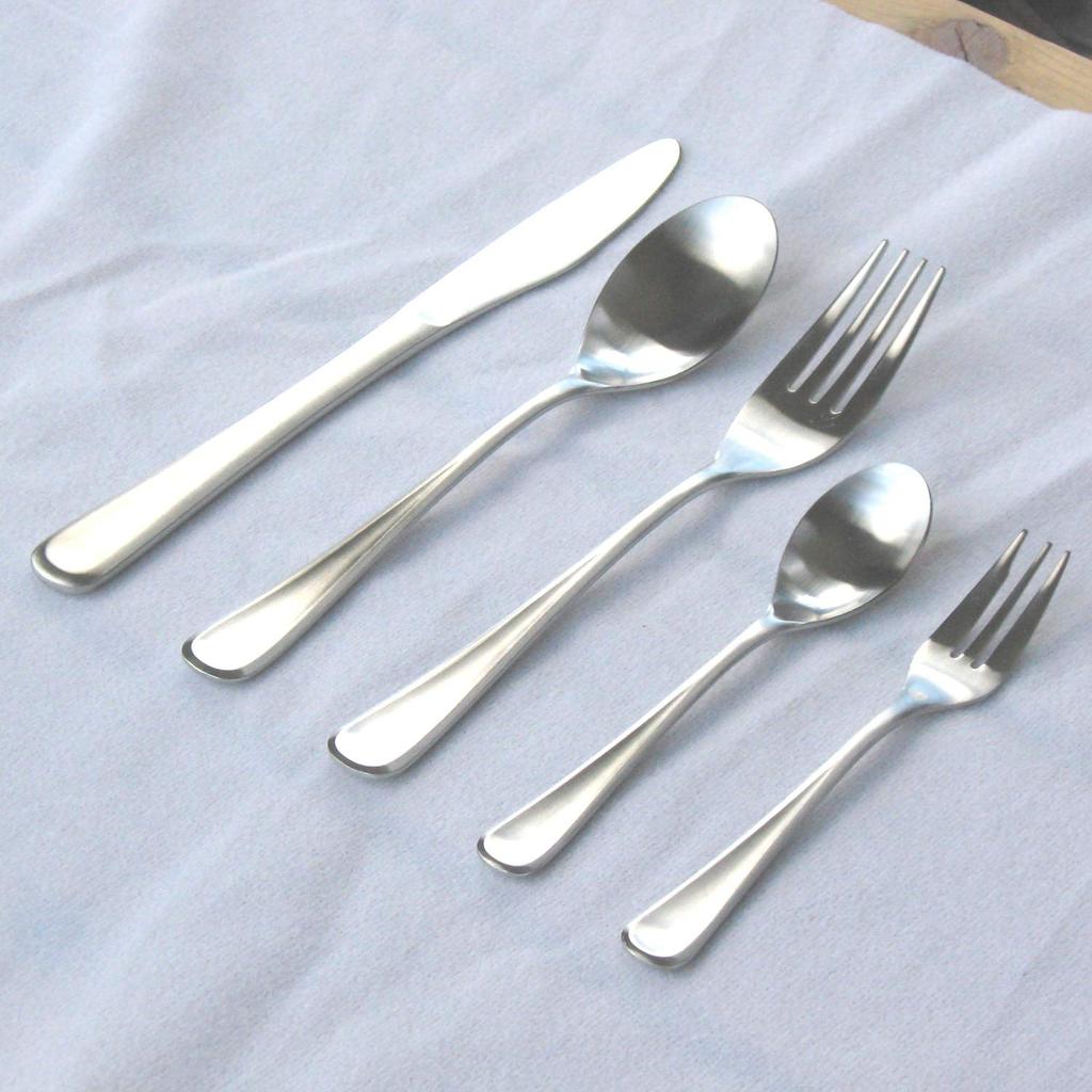 Nagao Antibacterial Dinner Cutlery 5 Stainless Made In Japan Set, Pieces, 18/8 Steel, Copper-Containing,