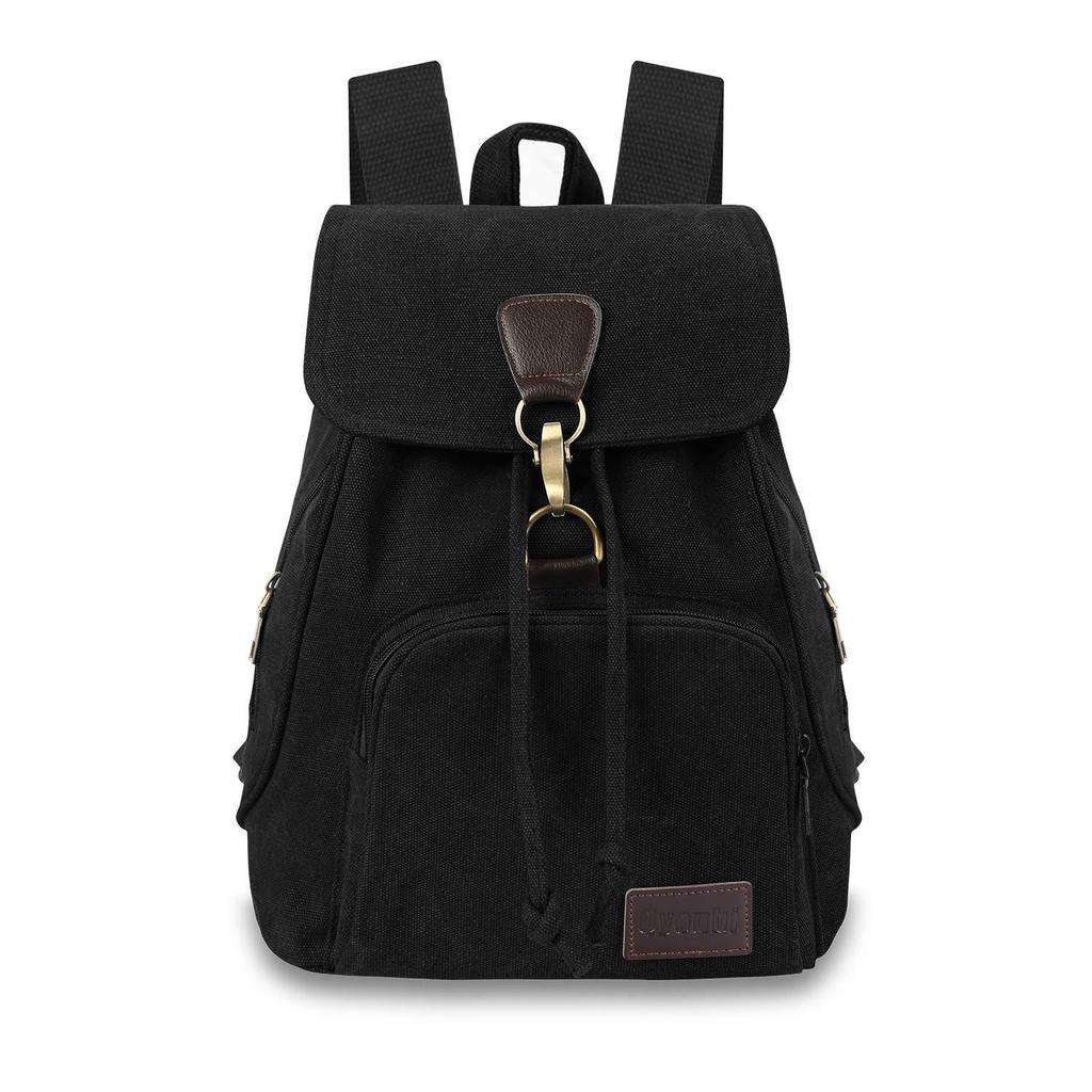 Vintage Canvas Bag Cool Trendy Casual Backpack Women'S Ultra-Light Outdoor Travel Backpack College Student Schoolbag