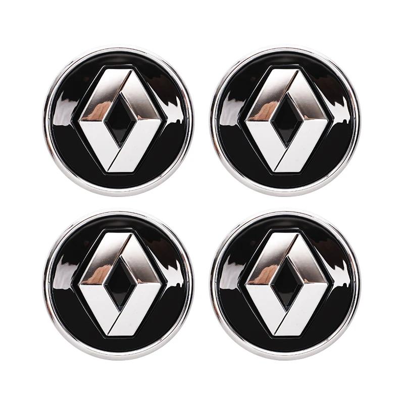 2026 Горячие Колпаки на ступицы для Renault Для Renault RS Clio Captur Trafic Scenic 2 Megane 2 3 4 Kadjar 4 шт 56nnn Эмблема автомобиля Колпак ступицы колеса