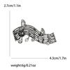 Fashion High-End Retro Alloy Rhinestone Music Note Brooch Personalized Men'S And Women'S Suit Coat Corsage Jewelry Pin