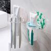 Strong Suction Toothbrush Holder Toothpaste Storage Rack Shaver Shelf Bathroom Accessories