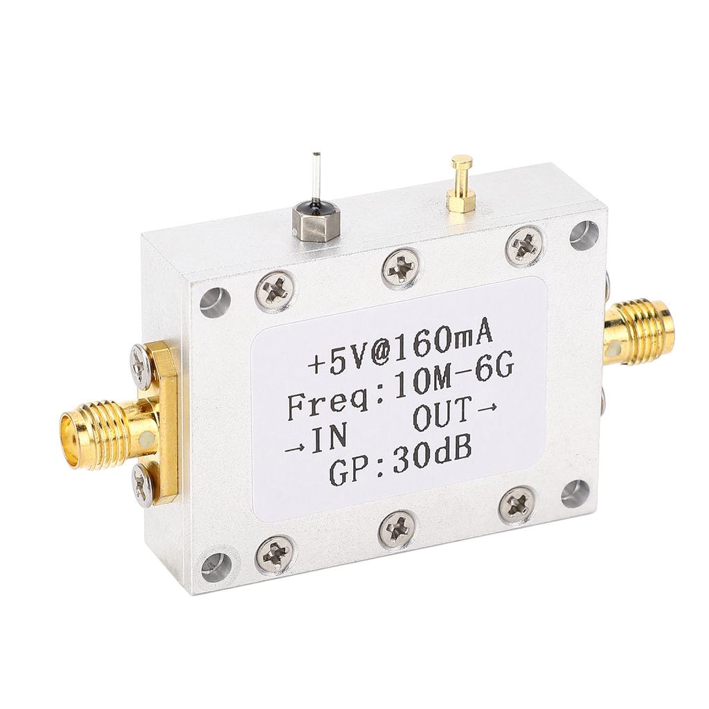 Модуль усилителя высокой плоскостности 5 В 160 мА 10 МГц–6 ГГц Широкополосный 30 дБ LNA Малошумящий усилитель с SM