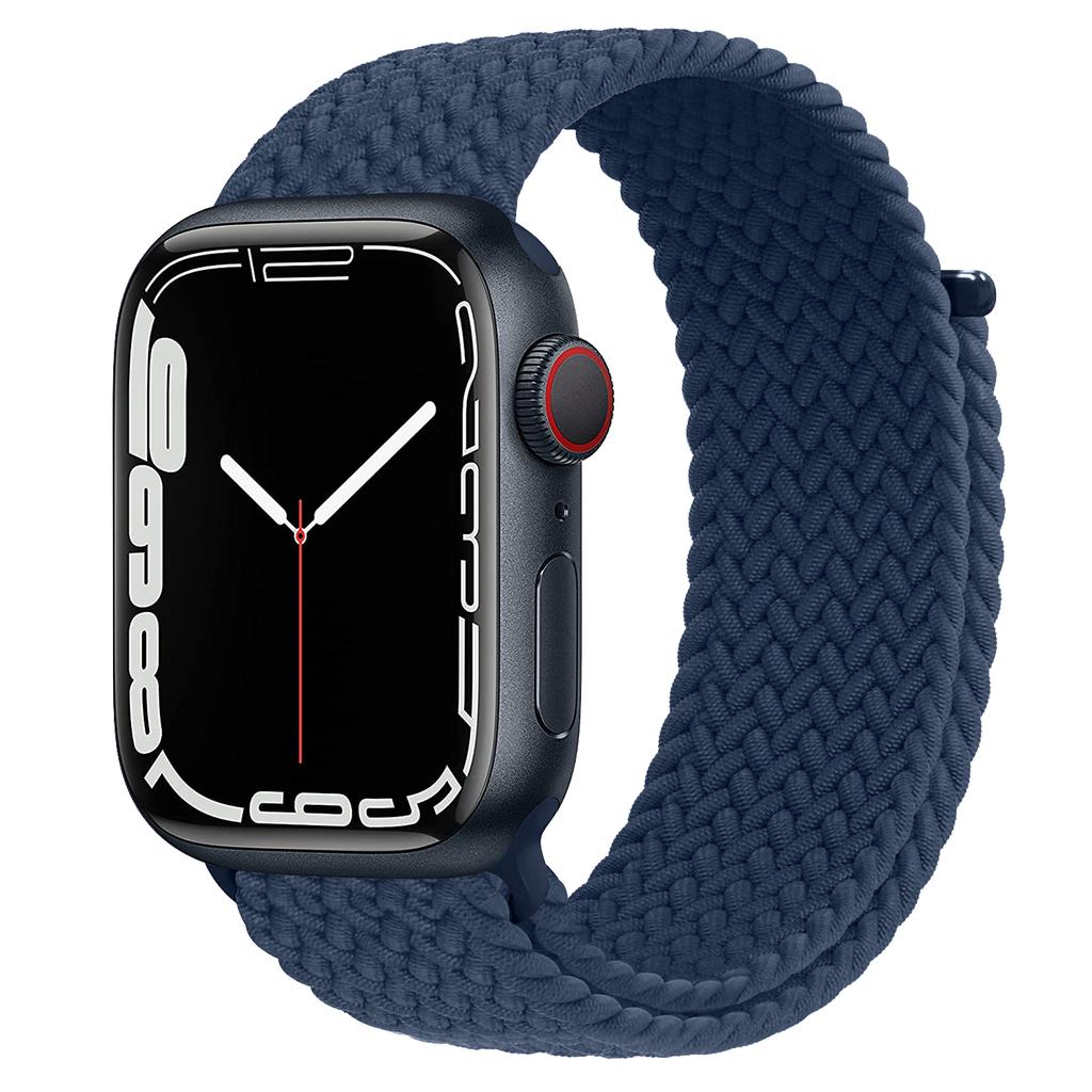Ремешок для Apple Watch 44 мм 40 мм 45 мм 41 мм 42 мм ultra 49 мм correa Плетеный браслет Solo Loop Apple watch series 7 3 5 se 6 8