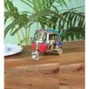 Gemstone Work Vintage Style Brass Auto Rickshaw Miniature, Brass Decor Showpiece Latest