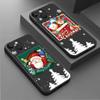 Чехол для Apple iPhone 14 13 11 12 Pro 7 XR X XS Max 8 Plus 6 6S SE 2022 13Pro черный мягкий телефон Funda Рождественский мультяшный снеговик