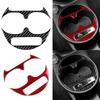 For Abarth 595 695 For Fiat 500 2016-2024 Carbon Fiber Sticker Cup Holder Trim Panel Frame Automobiles Interior Accessories