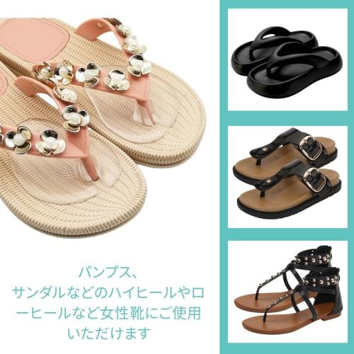 MANJIAMEI Накладки на пальцы ног, Стельки для сандалий, Набор из 3 пар, Защищают пальцы ног, Предотвращают скольжение, Амортизация, Прозрачные, Унисекс