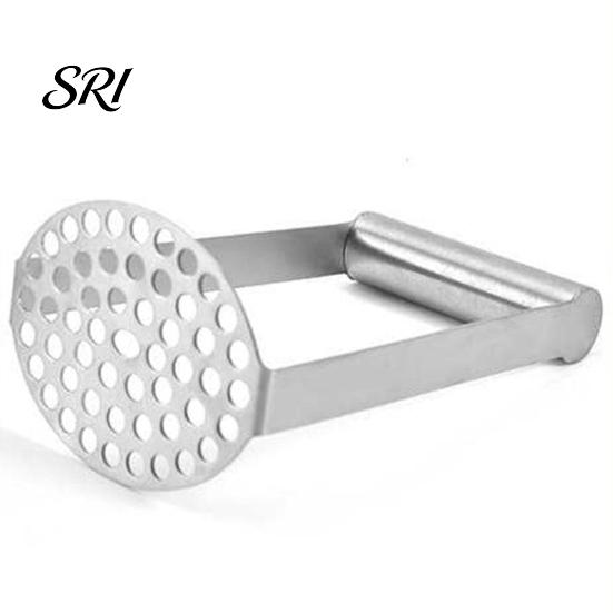 Vegetable Masher Tool Potato with Anti-Slip Rubber Handle U-Shaped Design Potatoes Heavy Duty Uniform Mesh for Sweet Pumpkin Beans Hand Press