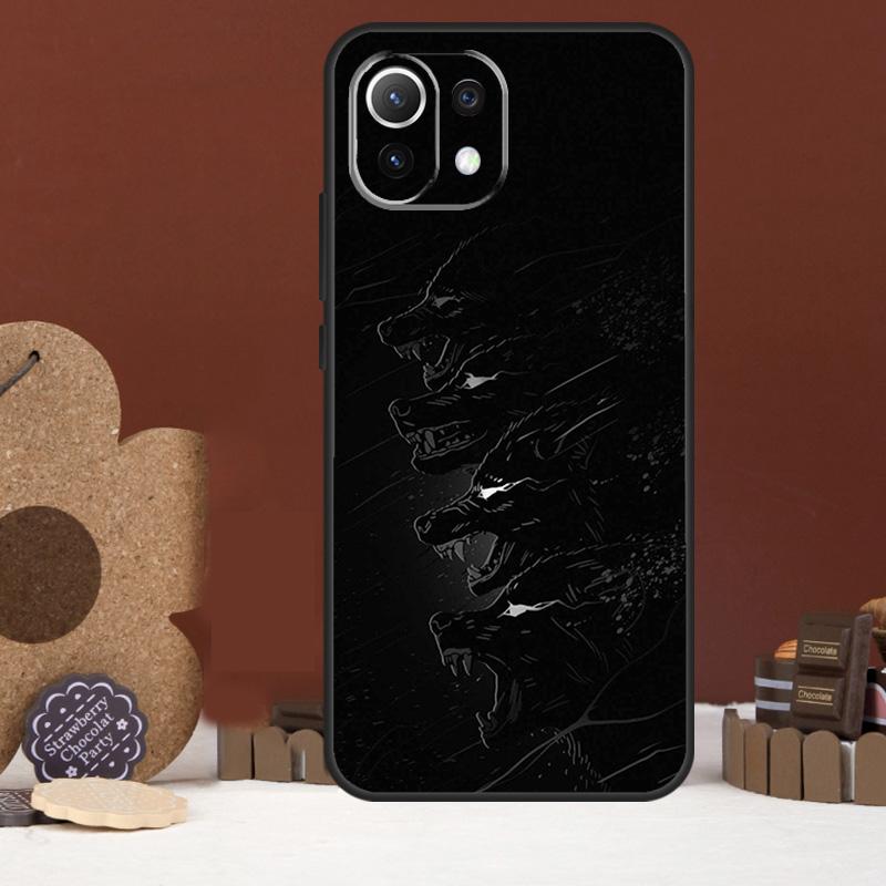 Волк искусство черный Чехол Для Xiaomi 17 Pro Max 14 15 Ultra 15T 13T 14T POCO F8 Ultra F7 F5 F6 X5 X6 X7 Pro Чехол