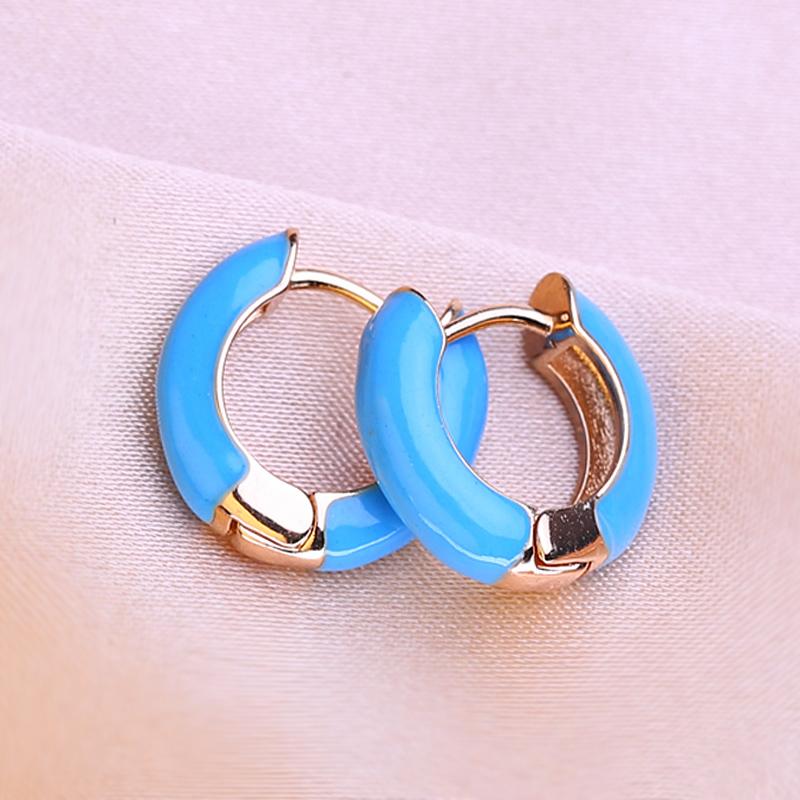 KNIKOO Round Clip Earrings For Women Fashion Earrings Jewerly For Wedding Party Gifts