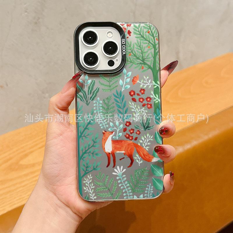 Леопард Тигр Яблоко 16 Чехол для телефона iPhone15/14plus Личность 13 Нишевый 11/12promax Жесткий 17