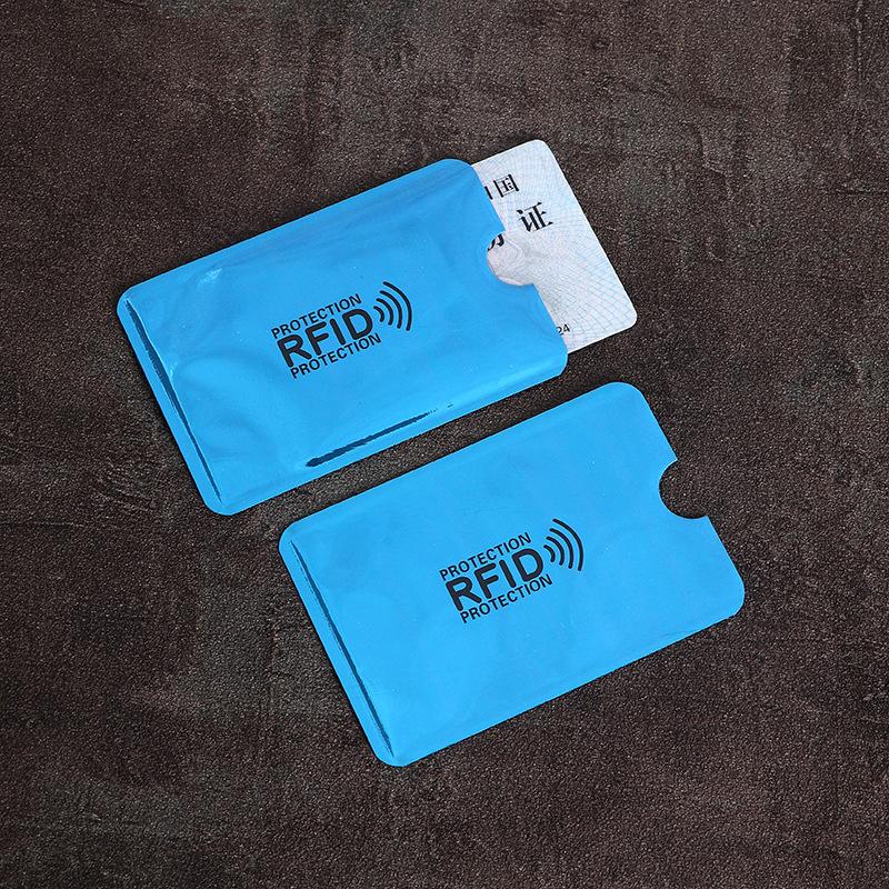 5/10Pcs Anti Rfid Wallet Blocking Reader Lock Bank Card Holder Id Bank Card Case Protection Metal Credit NFC Holder Aluminium