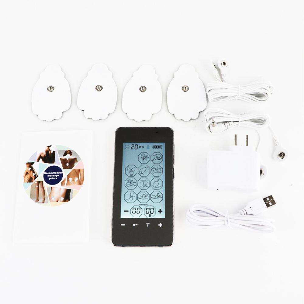 Массажер с сенсорным экраном и 28 режимами работы, прибор для физиотерапии меридианов EMS, домашний массажер для шейного и поясничного отделов позвоночника, для обезболивающей терапии