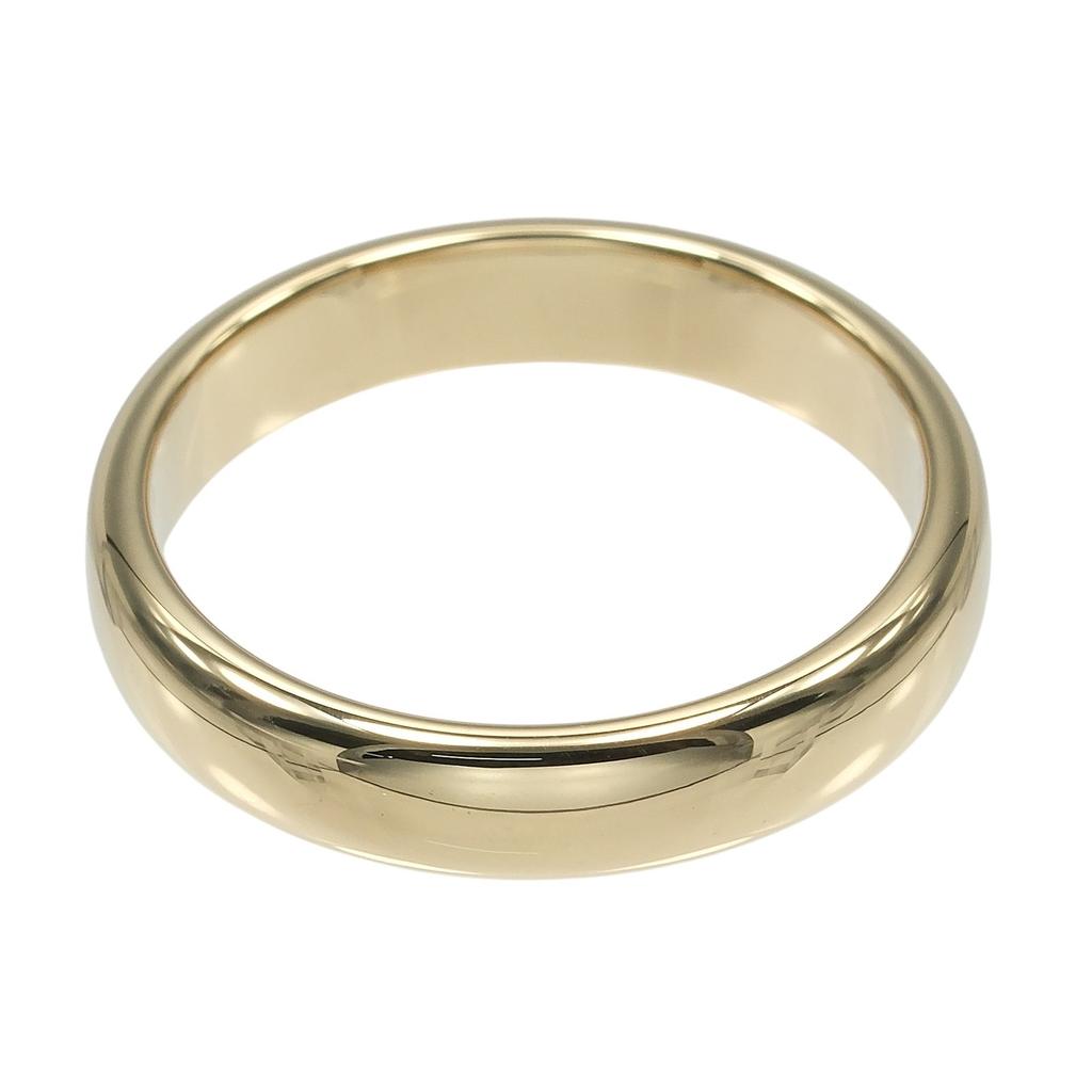 TIFFANY&Co. forever classic band Ring 0.2" band K18 yellow gold #8.4(US Size) 6.38g mens Used