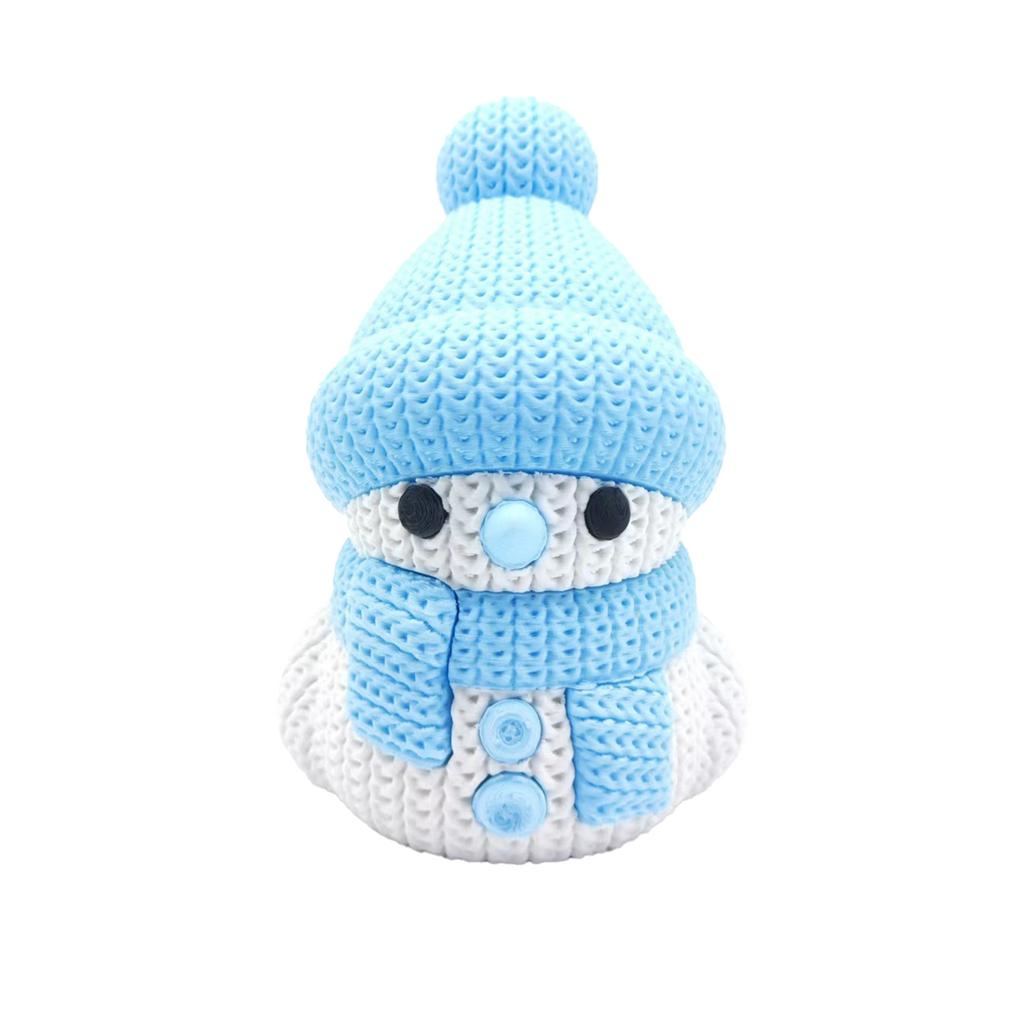 Интересные декоративные украшения в виде снеговика, напечатанные на 3D-принтере, Рождественское украшение в виде снеговика