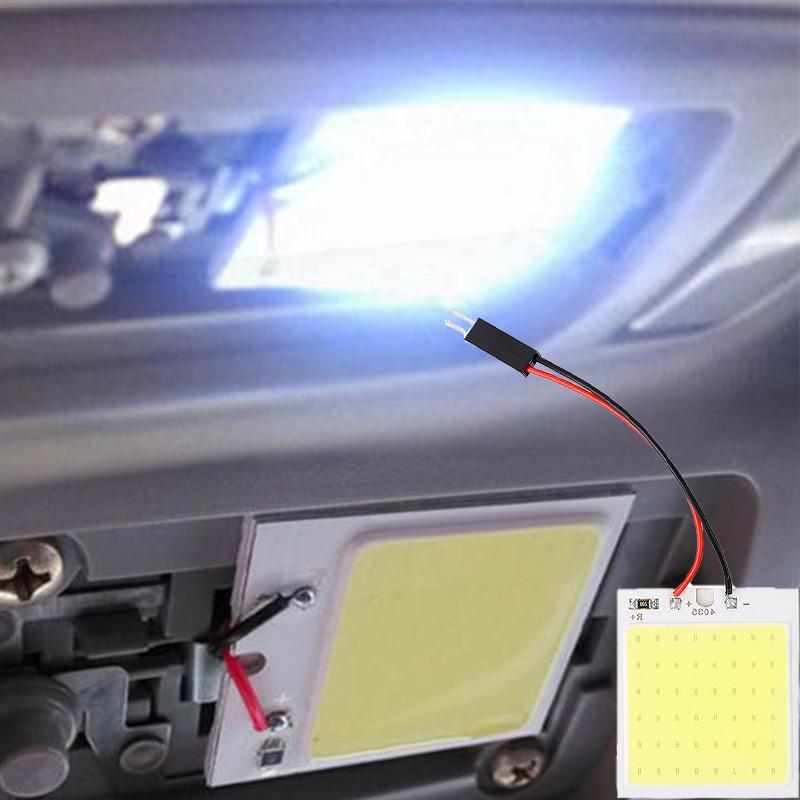 1-10pcs Car Interior LED Signal Bulbs 48-Core LED Light Reading Lights White Dome License Plate Lamp Auto Trunk Lamps Accessoire Dome Lights 6
