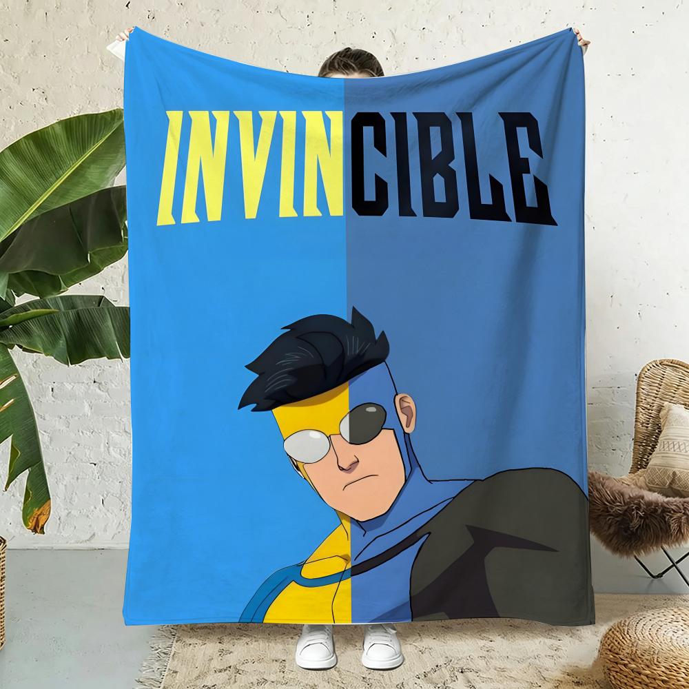 Invincible Throw Lightweight 240g Flannel Blanket Soft Skin-friendly for Summer Cooling