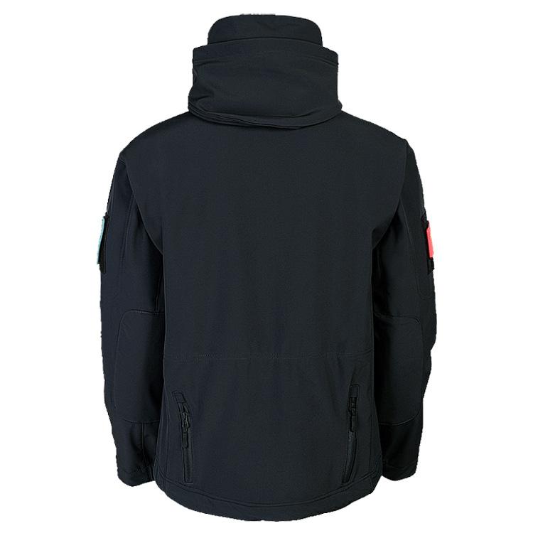 Уличный теплый костюм из кожи акулы, мужская и женская утепленная одежда на флисовой подкладке, осенне-зимняя куртка с мягкой оболочкой, большие размеры