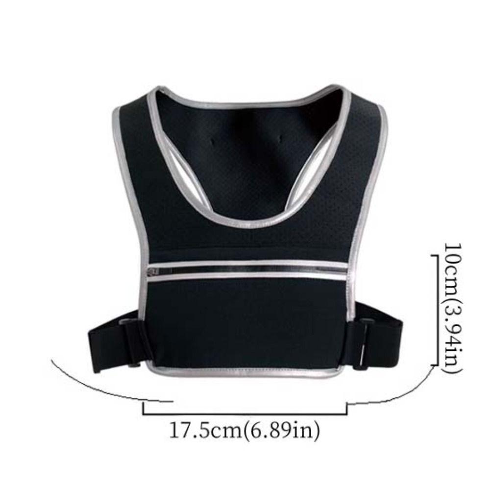 Бег трусцой Пеший туризм Бег нагрудные сумки Карман на молнии Спортивный жилет для бега Велосипедный рюкзак